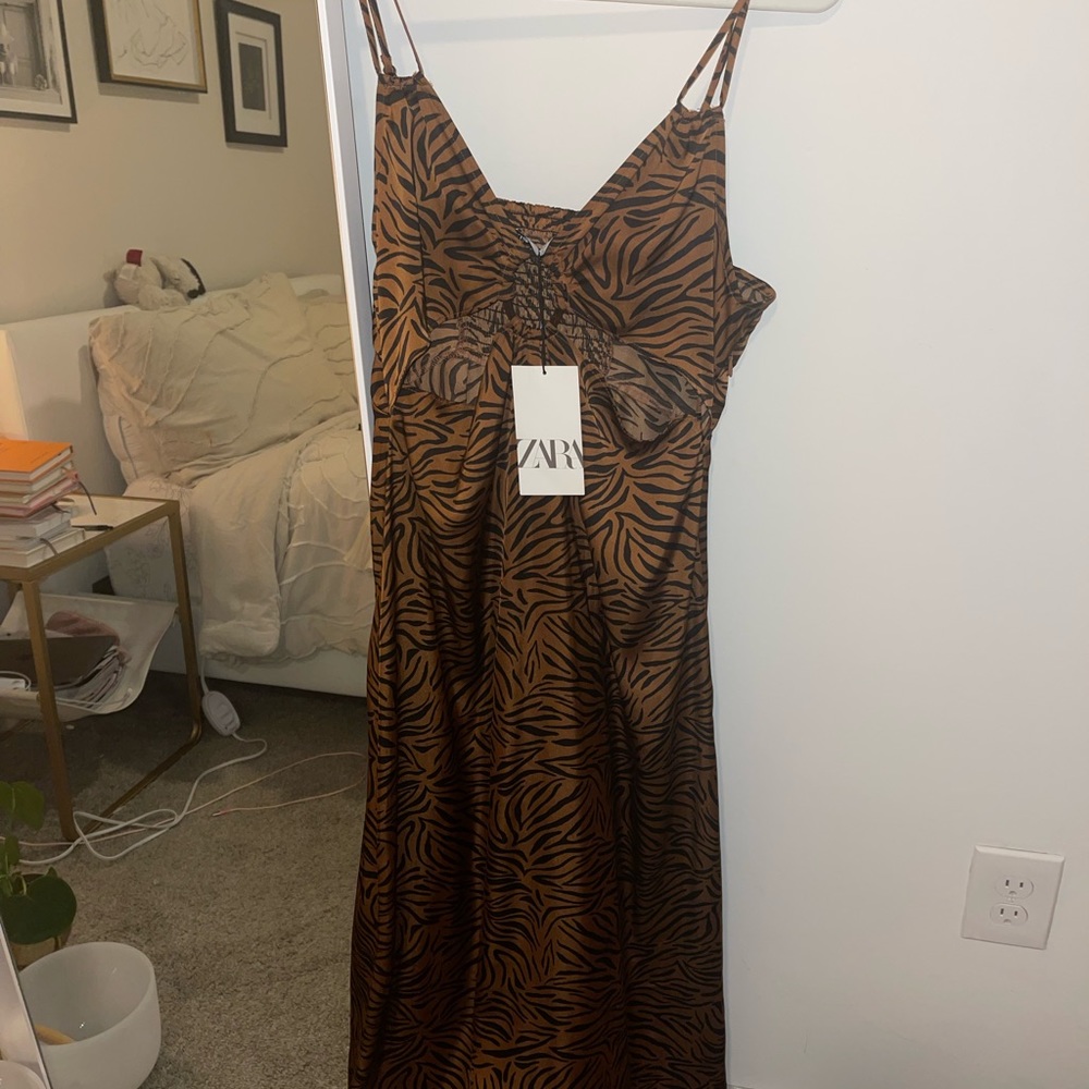NWT satin Zara dress